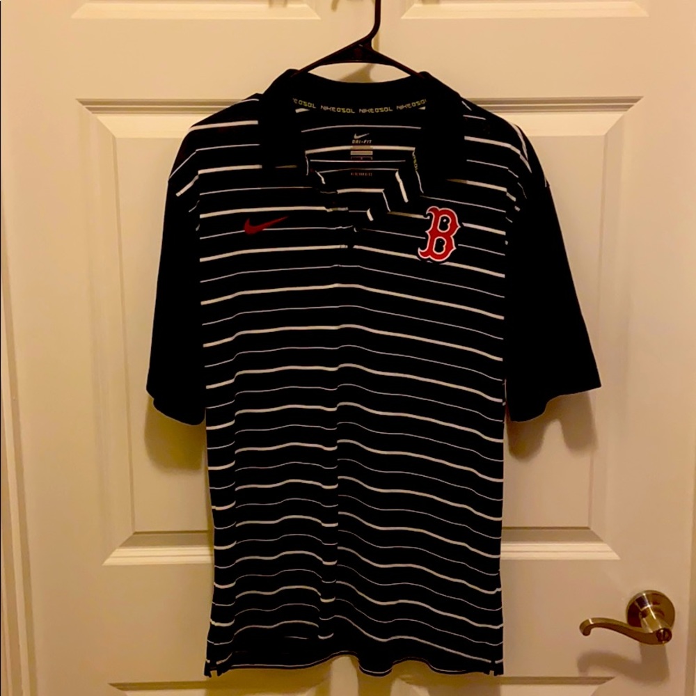 Men’s large Nike Baseball Boston Redsox Polo